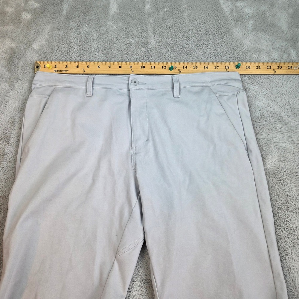 BYLT Everyday‎ Shorts Mens Sz 37 Performance Stretch Technical Chino Light Grey